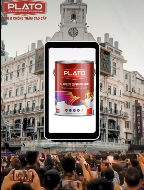 Sơn Siêu Bóng Ngọc Trai Cao Cấp PLATO 
